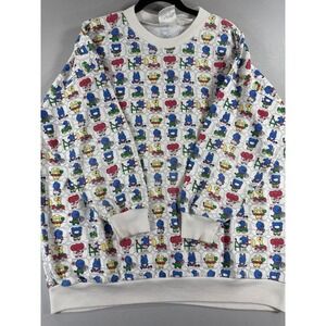 Vintage 80s/90s 1st Step Up All Over Print Graphic Cartoon Characters Crewneck S